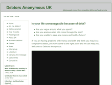 Tablet Screenshot of debtorsanonymous.org.uk